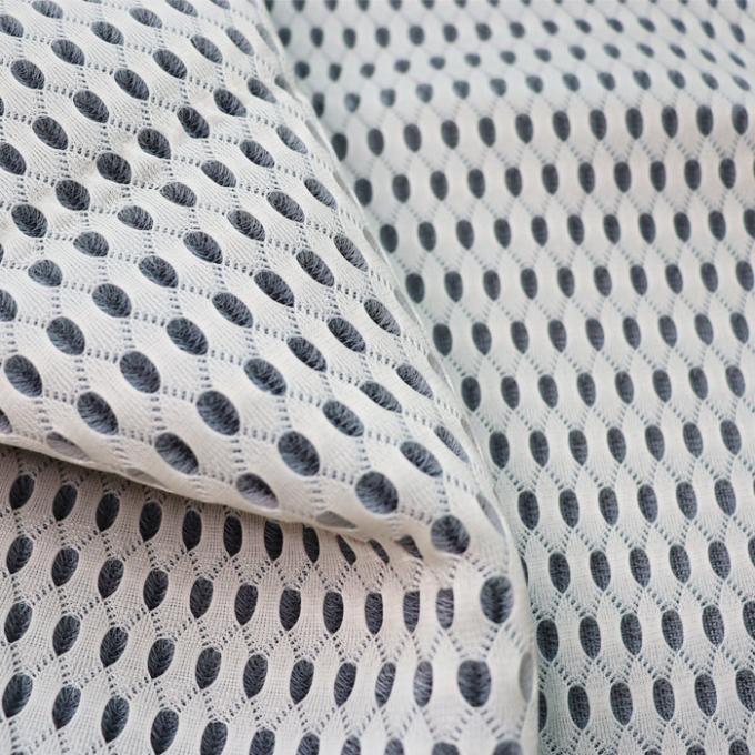 3mm 3d espaceur de tissu 50in à 60in en fil de couleur noire Matériau de maille respirable 1