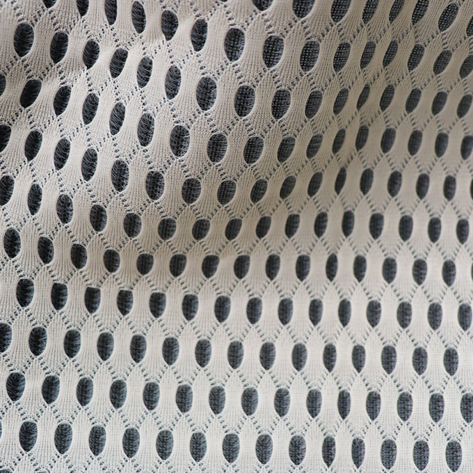 3mm 3d espaceur de tissu 50in à 60in en fil de couleur noire Matériau de maille respirable 2