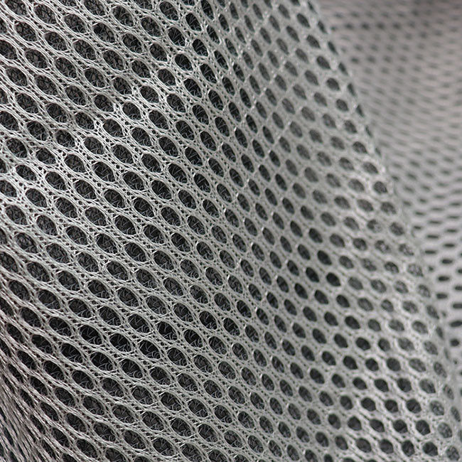 Tissu en maille 3D en fil noir 100% polyester Matériau en maille respirant pour canapé 2