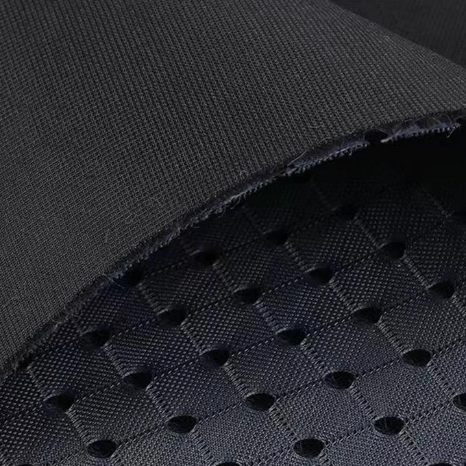 3mm 3d espaceur de tissu 50in à 60in en fil de couleur noire Matériau de maille respirable 0