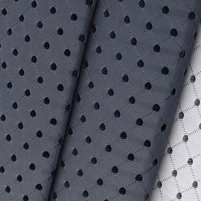 3mm 3d espaceur de tissu 50in à 60in en fil de couleur noire Matériau de maille respirable 1