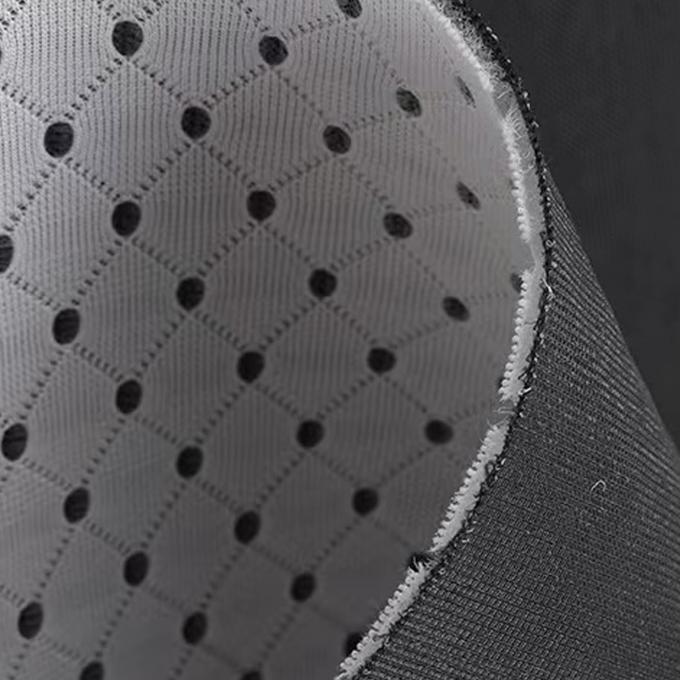 3mm 3d espaceur de tissu 50in à 60in en fil de couleur noire Matériau de maille respirable 2