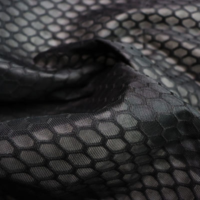 Good price Tissu en maille de polyester 100% en maille tricotée Airmesh respirant en maille d'espacement Tissu fin en maille noire en ligne