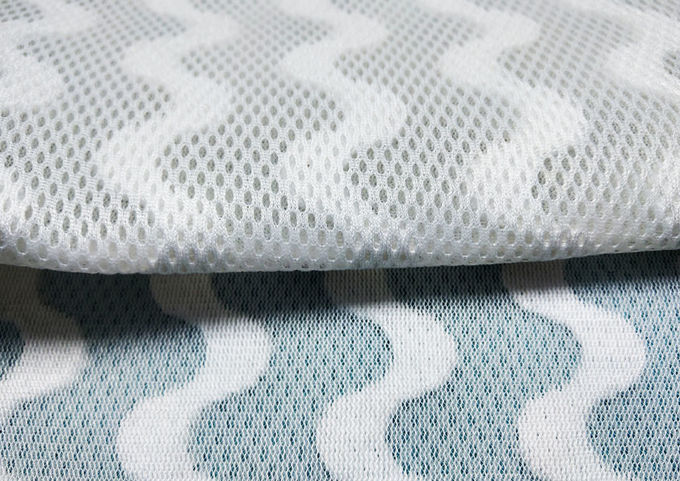 Matériau de maille 3D imperméable aux larmes de Jacquard, maille de polyester recyclée de 3 mm 0