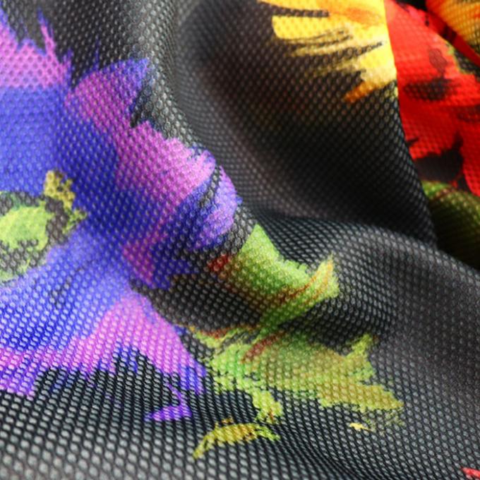 Impression numérique de 2 mm Tissu en maille de polyester Tissu en maille souple respirant pour chaussures 0