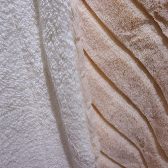 Couverture en polyester à double face, en fourrure, décorative, pour canapé 1