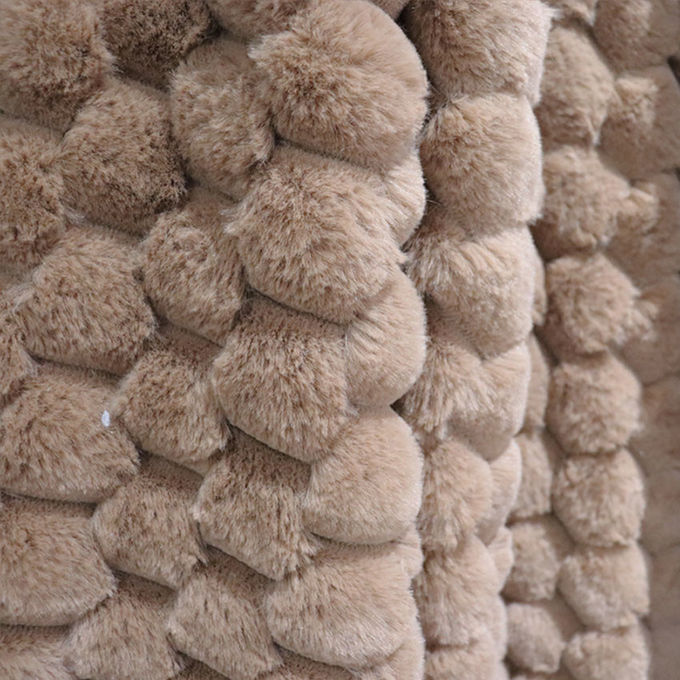 Laine de corail Luxe Faux fourrure lance une grosse couverture de fourrure fausse double face pour l'hiver 3