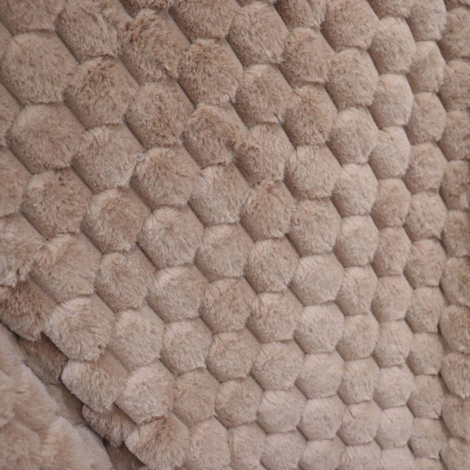 Laine de corail Luxe Faux fourrure lance une grosse couverture de fourrure fausse double face pour l'hiver 1