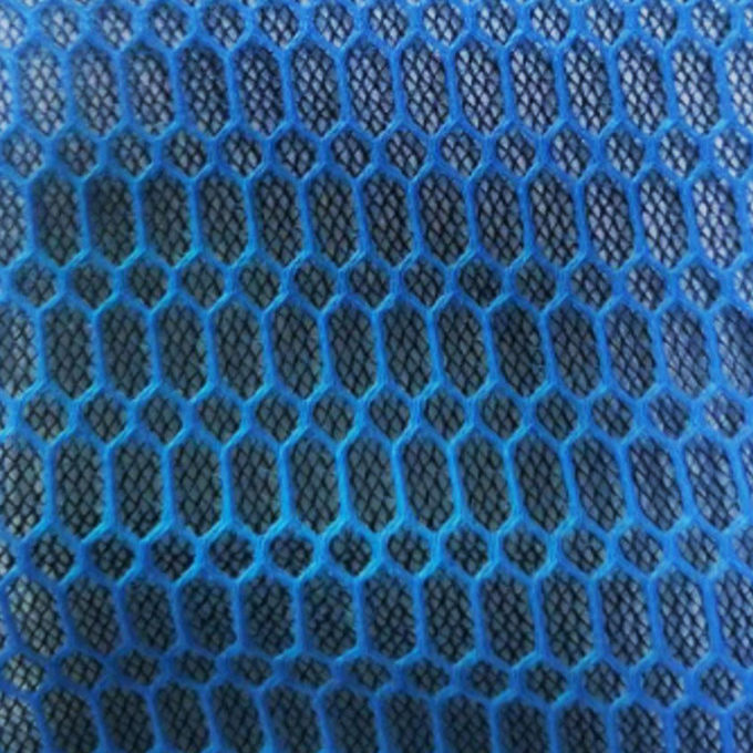 Matériau de treillis 3D gris de 3 mm, 100% de treillis en polyester absorbant l'humidité 0