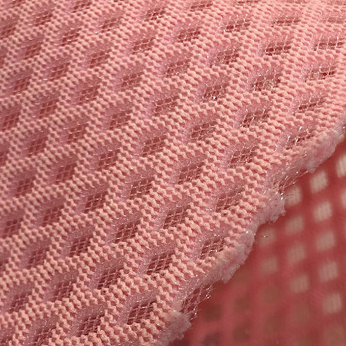 Tissu en maille de polyester 3D en nylon Airmesh Tissu en maille de sport tricoté en polyester 4