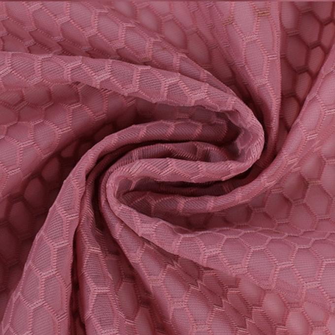 Tissu en maille de polyester 100% en maille tricotée Airmesh respirant en maille d'espacement Tissu fin en maille noire 6