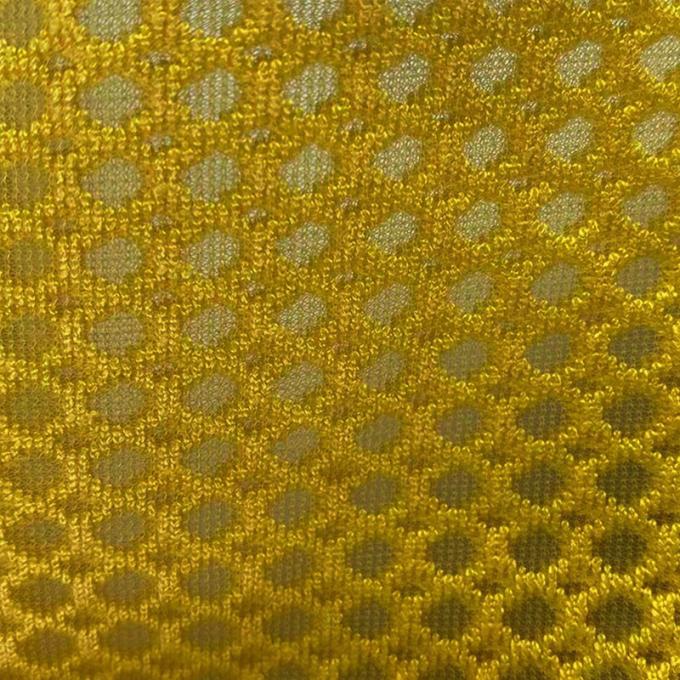Fabrication à partir de tissus en maille de polyester semi-transparent Matériau de la maille 240 - 450GSM 3