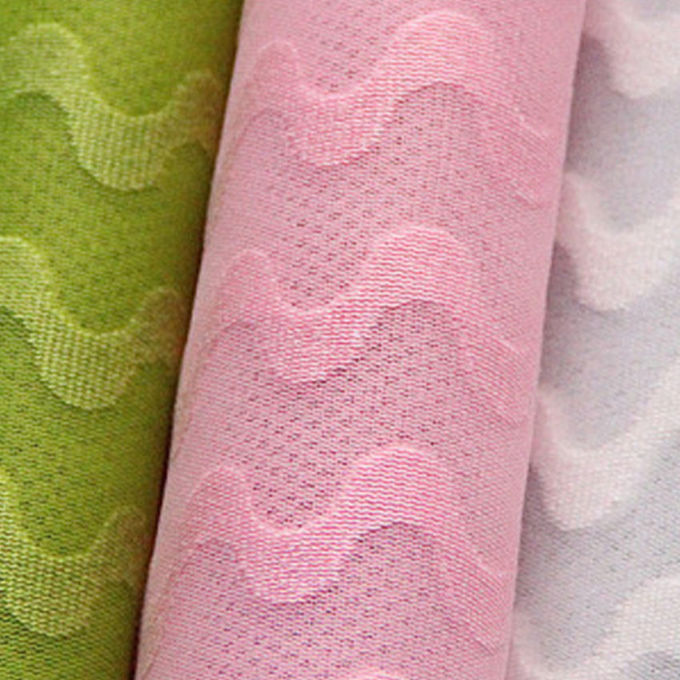 Matériau de maille 3D imperméable aux larmes de Jacquard, maille de polyester recyclée de 3 mm 5