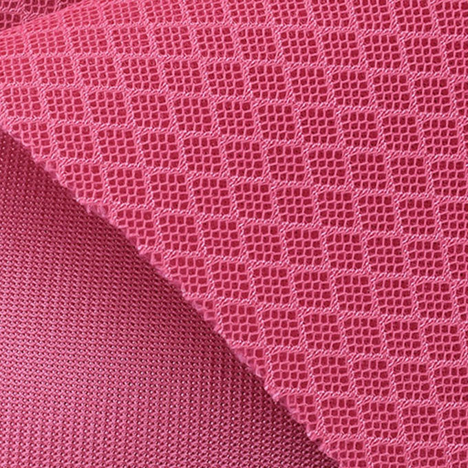 200×200 280gm 3D Spacer Mesh Polyester Tissu en maille d'athlétisme pour améliorer l'esthétique 0