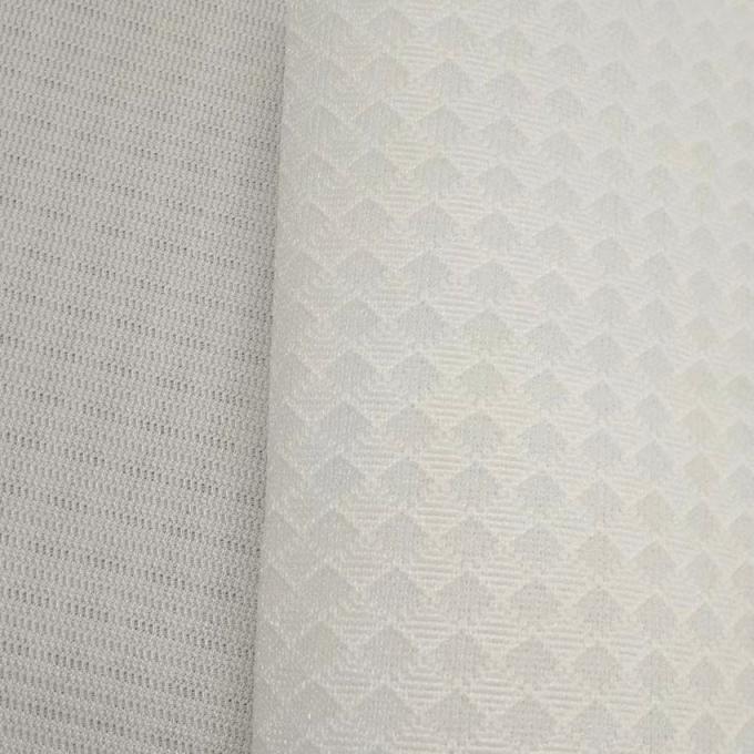 Fabrication en maille de polyester étirable en maille d'espace semi-transparente 240 - 450GSM 2