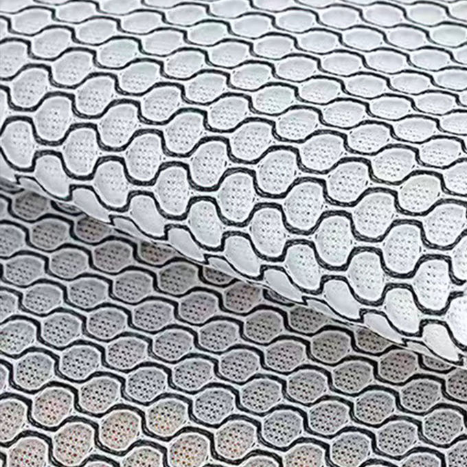 Tissu en treillis 3D teinté en treillis aérien, tissus en treillis 3 mm, respirable 0